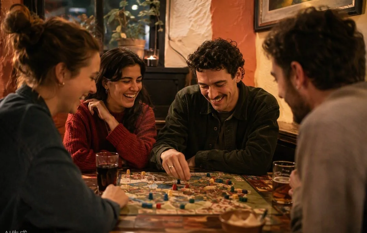 A heated board game in full swing
