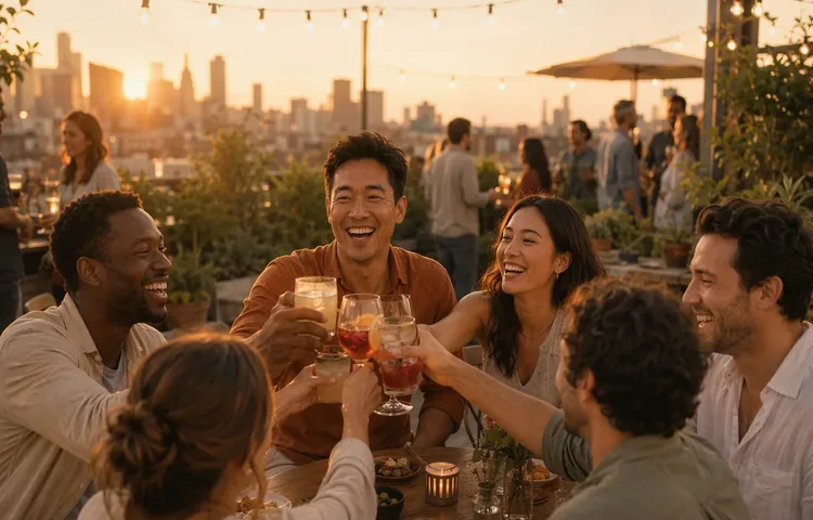 Rooftop drinks