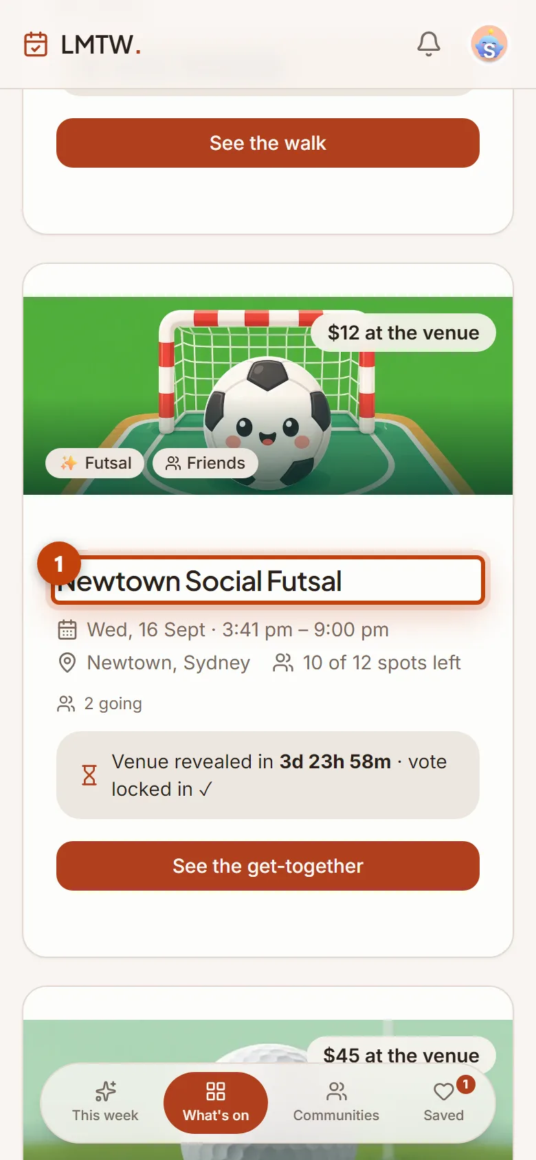 Book your first get-together, step by step