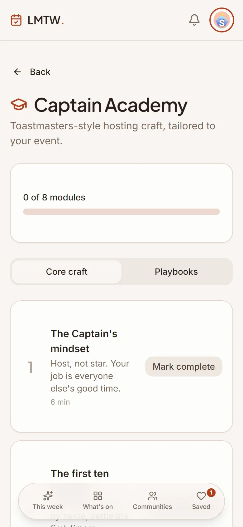 Run the table. Become a Captain.