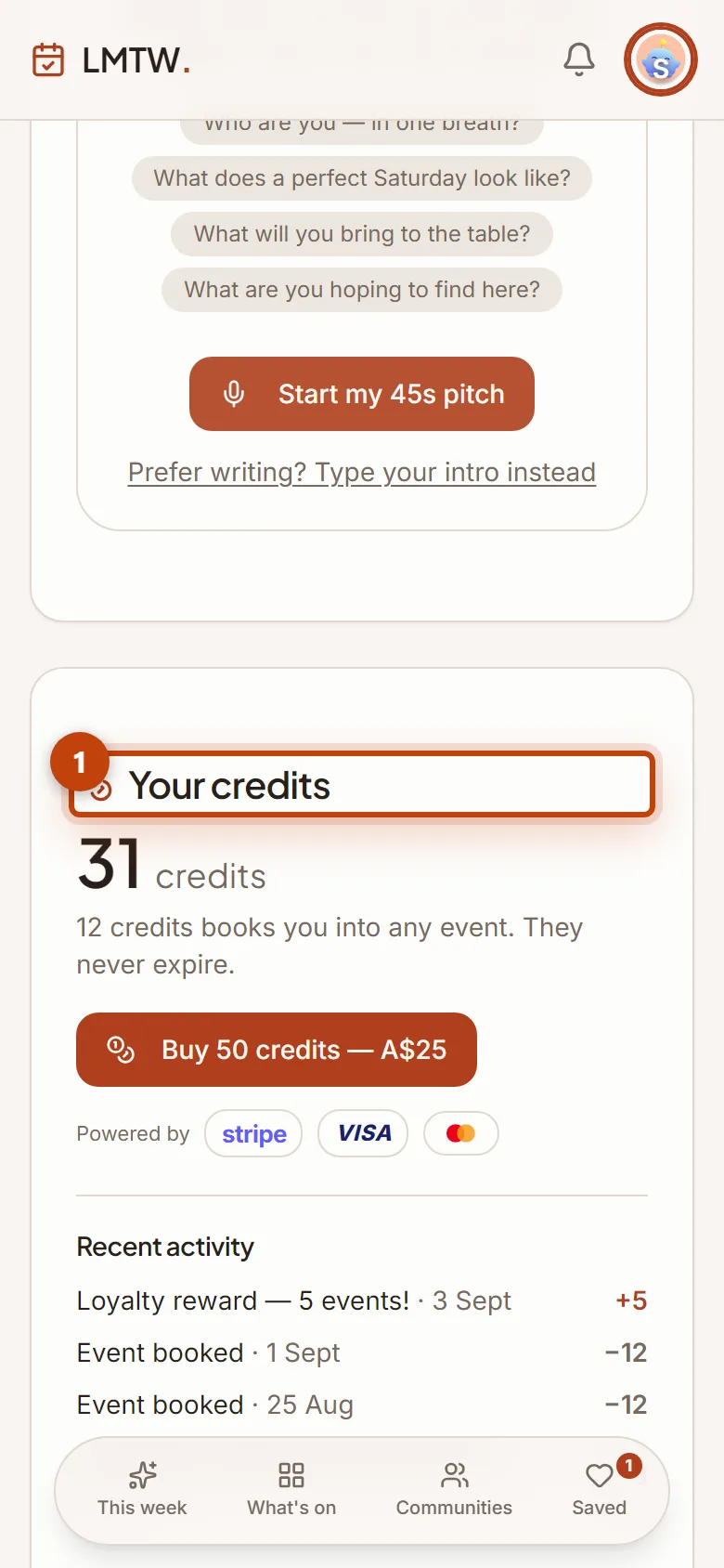 Credits, without the fine-print feeling