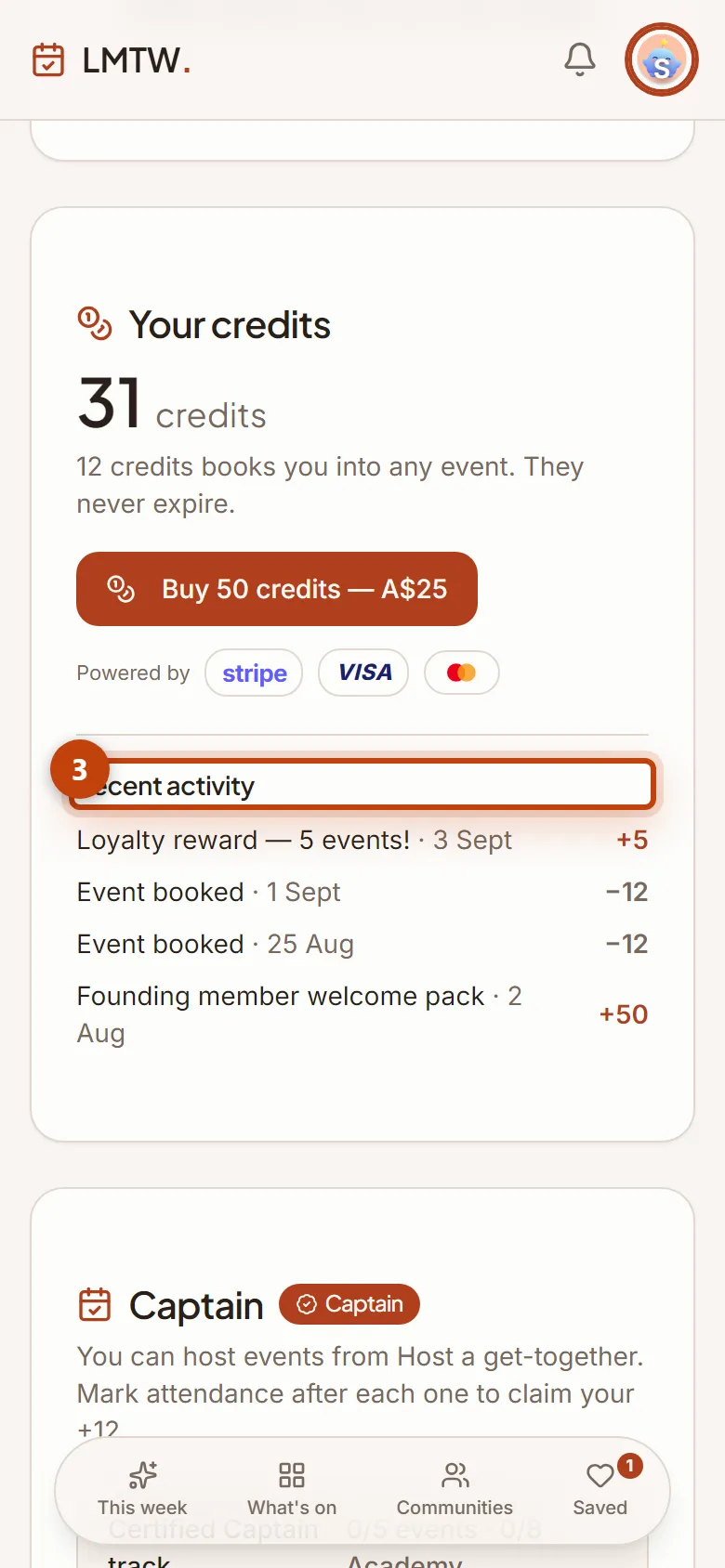 3. The club pays you back
